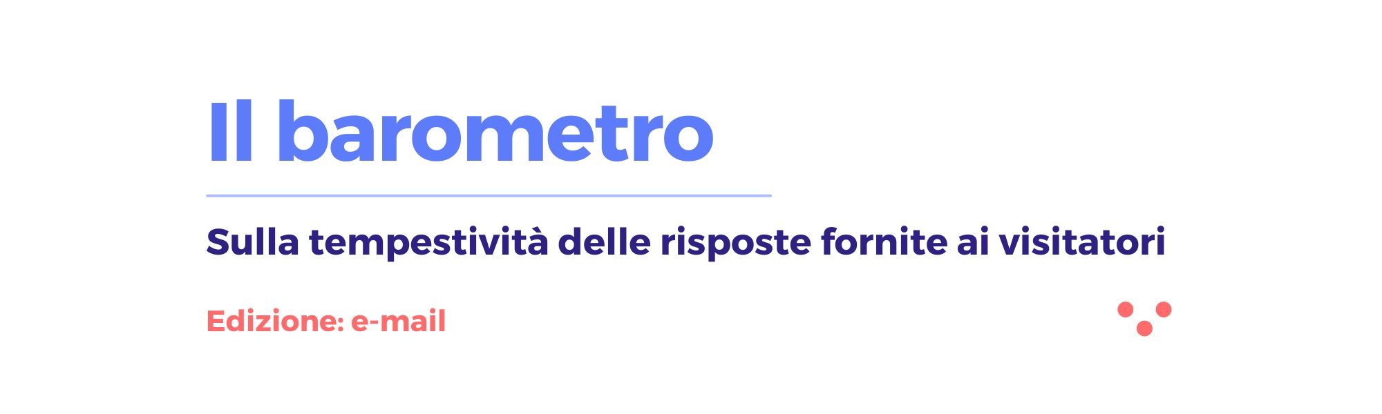 Sulla tempestività delle risposte fornite ai visitatori